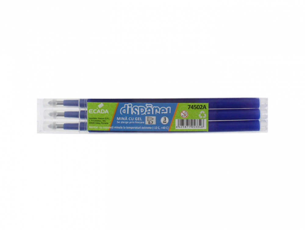 Set 3 mine gel ECADA Disparel albastru [1]