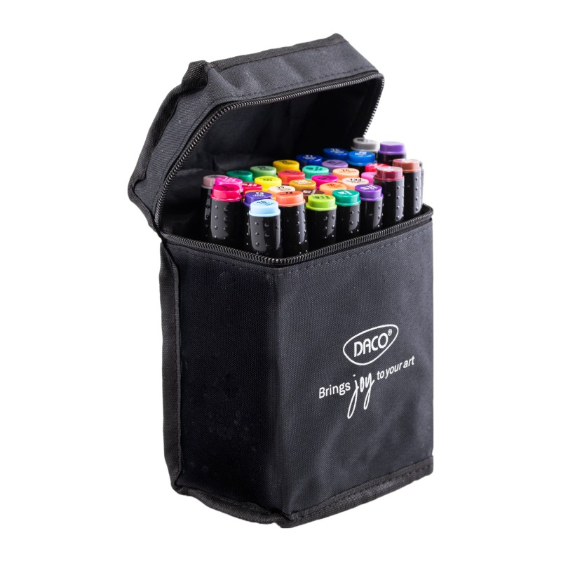 Set 36 markere grafice DACO Art Duet – pe baza de alcool, varf dublu [1]