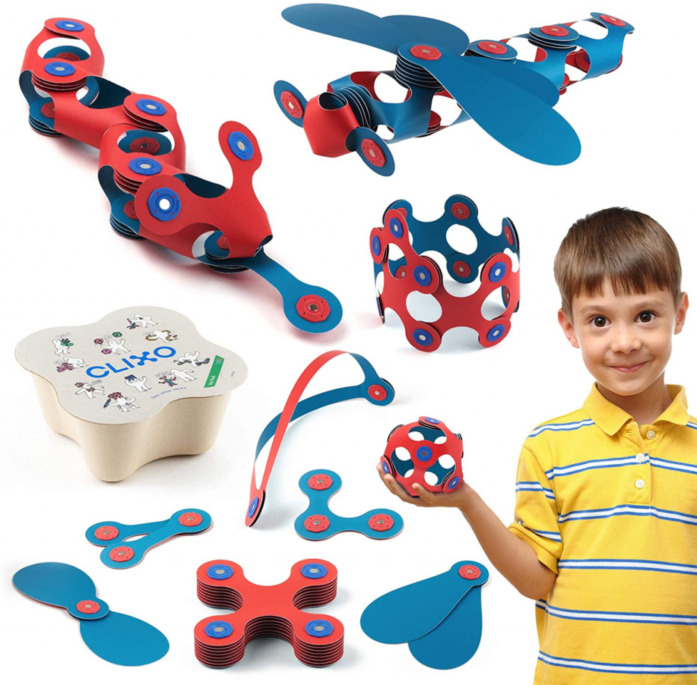 Set Clixo de construit cu magnet, Itsy pack Flamingo-Turquoise 18 [4]