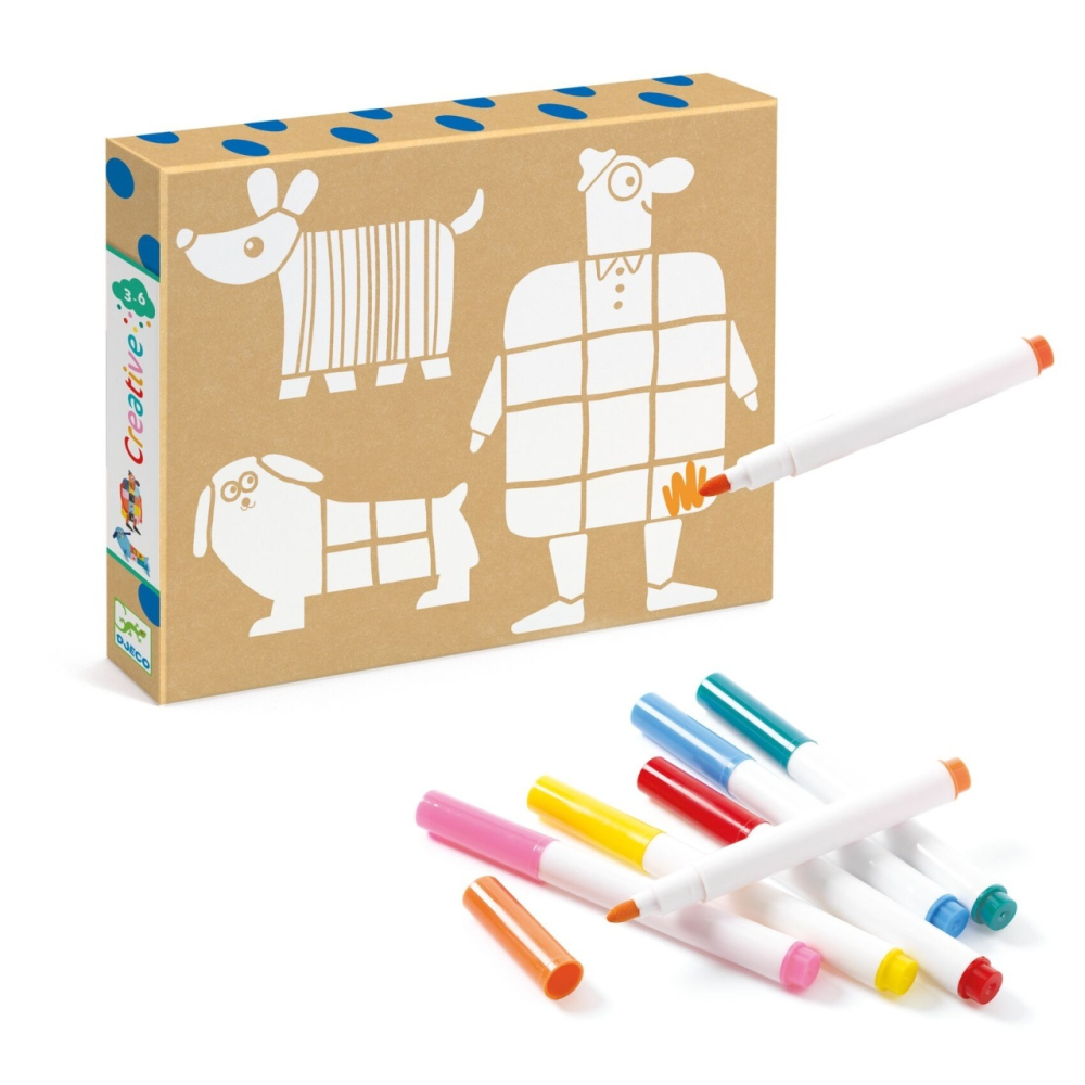Set creativ 3 prieteni mari și companionii lor, Djeco [2]