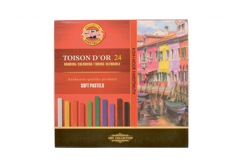 Set creta uscata patrata Toison D'Or – 24 culori – Colectia ARTA [1]