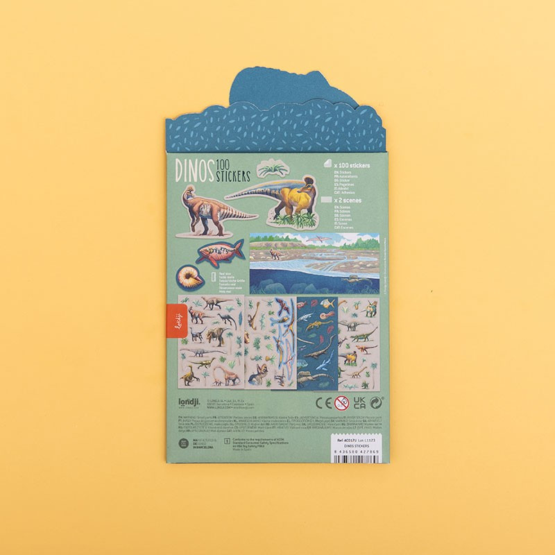 Set cu abtibilduri repozitionabile Dinozauri, Londji [5]