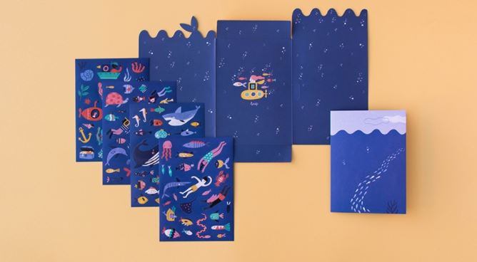 Set cu abtibilduri repozitionabile La mare, Londji [2]