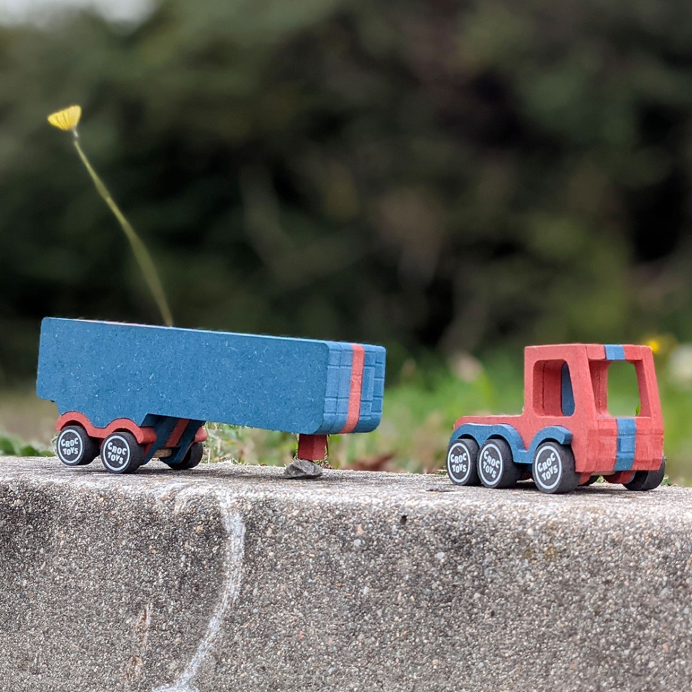 Set de constructie vehicul Tir transport marfa Remy, Croc toys [2]