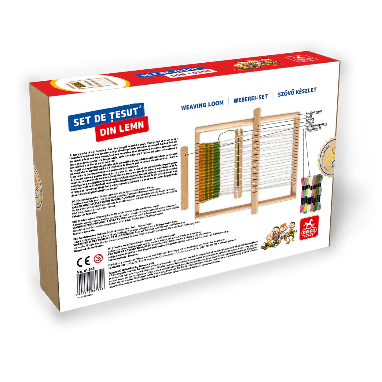 Set de tesut pentru copii Deico – Rama lemn cu accesorii (5+) [2]