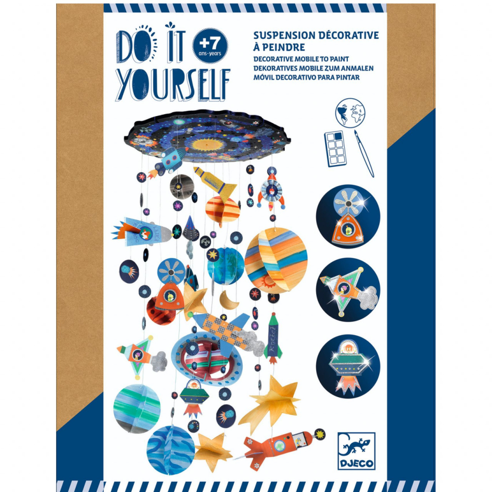 Set DIY decoratie mobila Sistemul solar, Djeco [1]