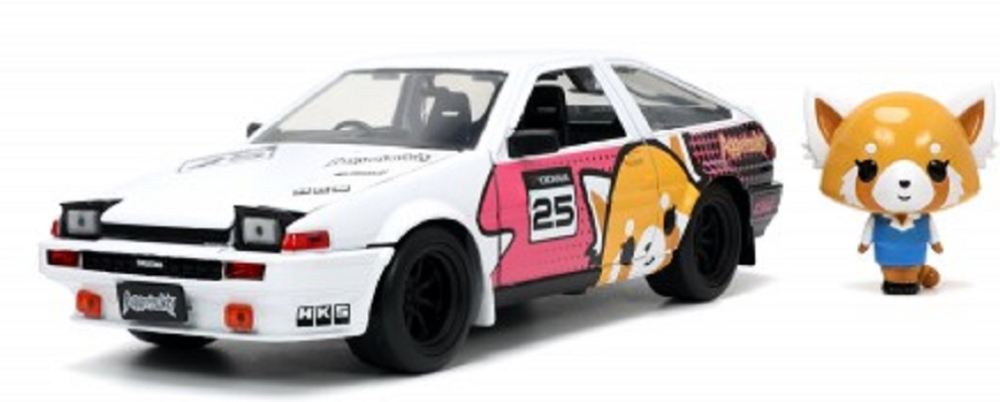 Set Jada Aggretsuko Toyota Trueno AE86 1986 + figurina 1:24 [2]