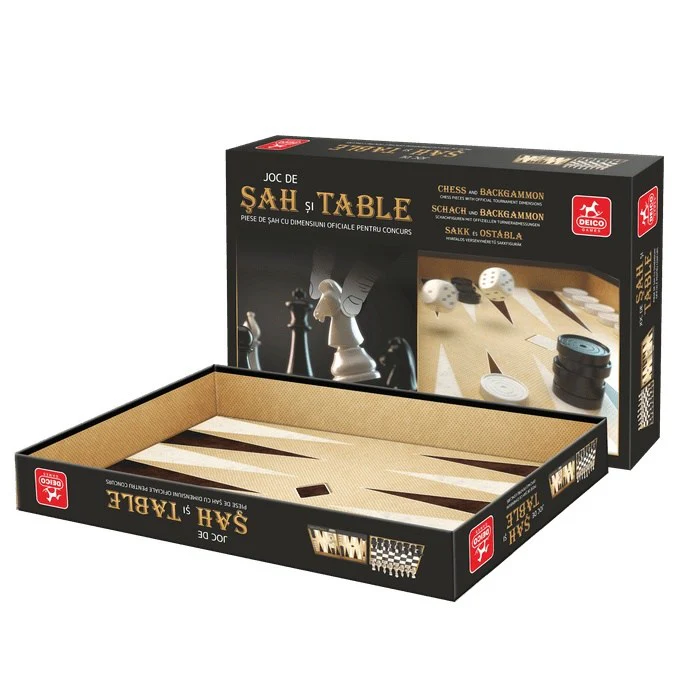 Set joc 2 in 1 Sah si Table – ROOVI Classic [4]