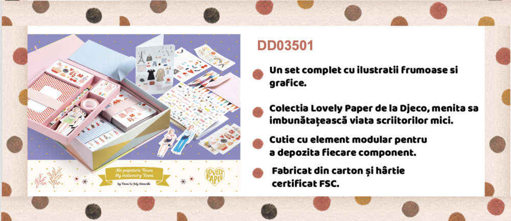 Set papetarie Tinou, Djeco [3]