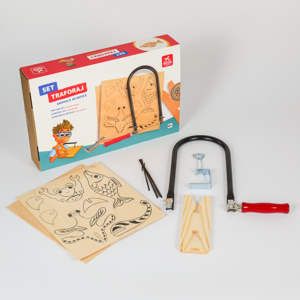 Set traforaj Deico – Animale acvatice, fierastrau si placaj (8+) [2]