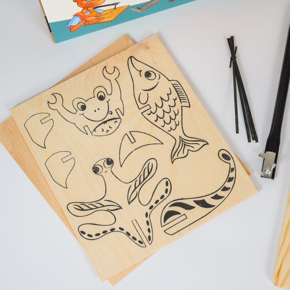 Set traforaj Deico – Animale acvatice, fierastrau si placaj (8+) [3]