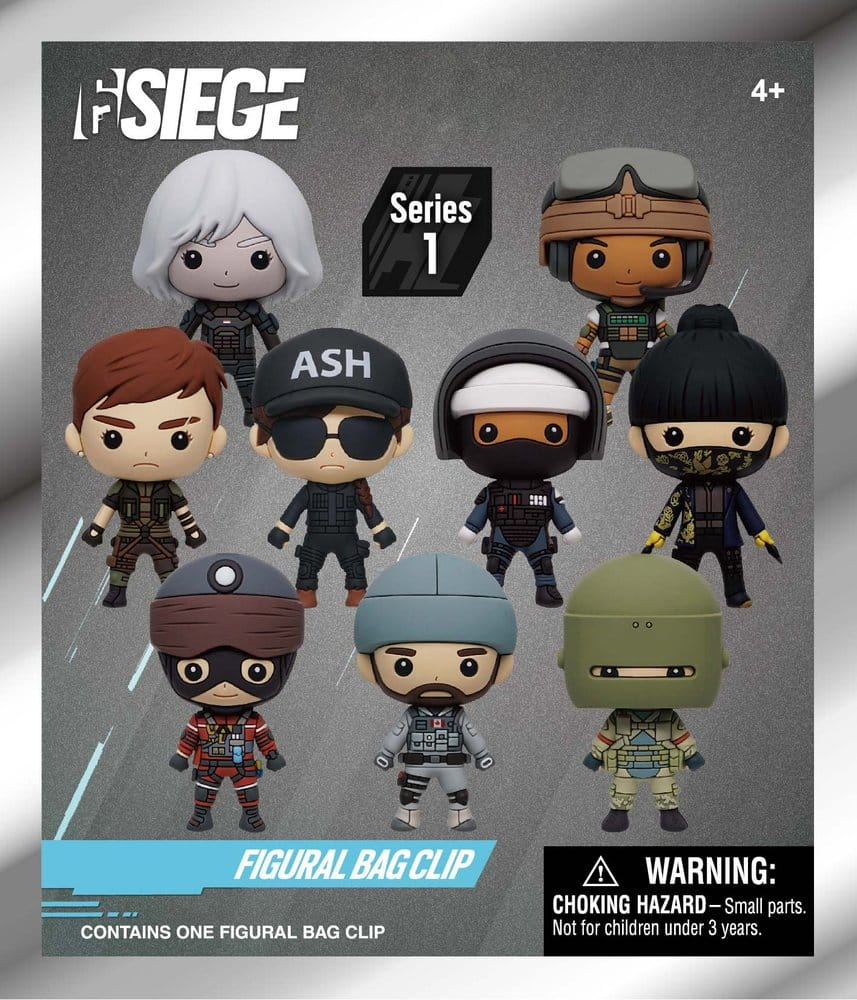 Six Siege 3D PVC Bag Clips Series 1 Display (24) [2]
