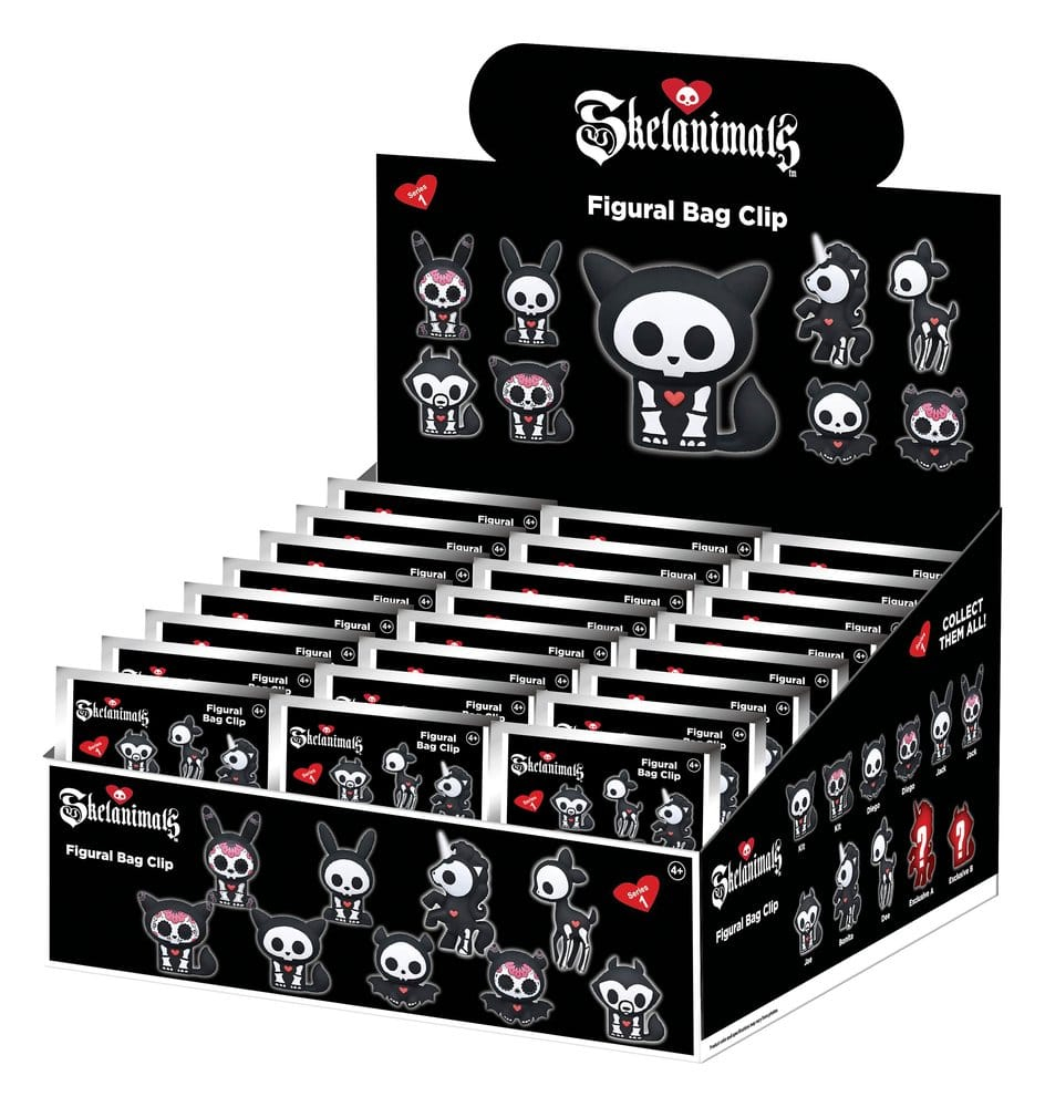Skelanimals 3D PVC Bag Clips Series 1 Blind Bag Display (24) [3]
