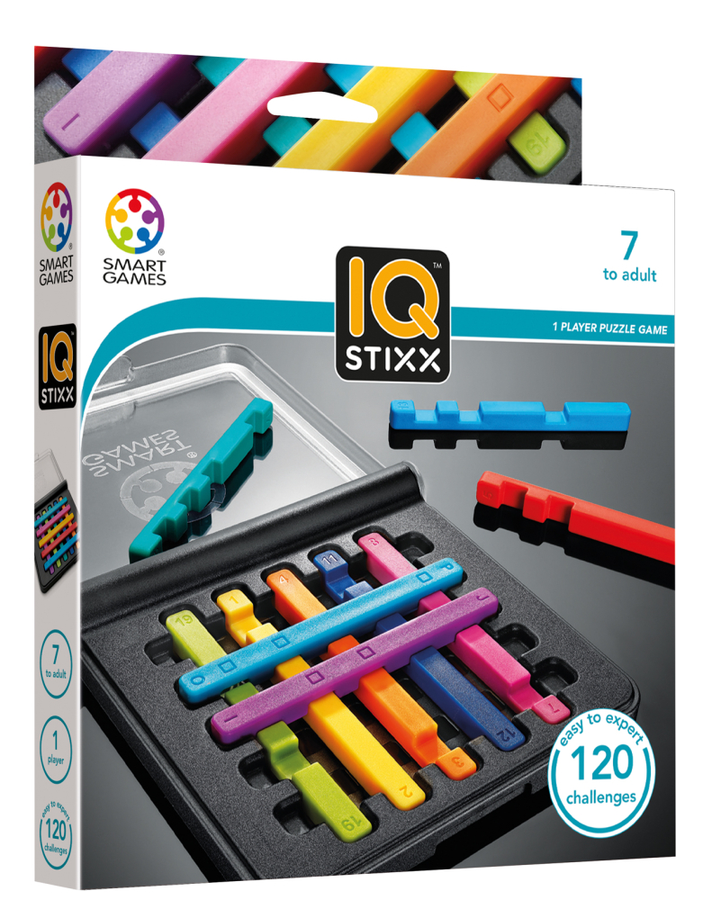 SmartGames IQ Stixx – Joc de logica compact cu 120 de provocari [1]