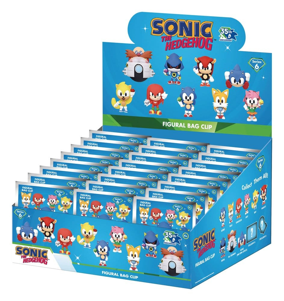 Sonic the Hedgehog 3D PVC Bag Clips Series 6 Display (24) [3]