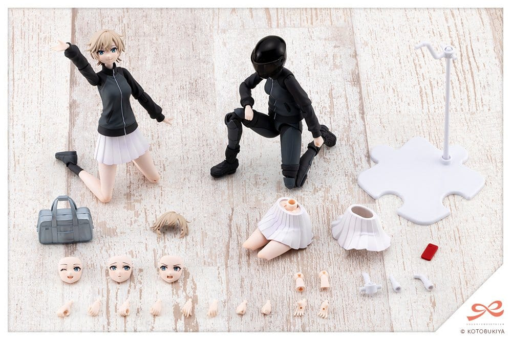 Sousai Shojo Teien Plastic Model Kit 1/10 Rui Saotome Touhou High School Tracksuit Dreaming Style Midnight Onyx 16 cm [6]