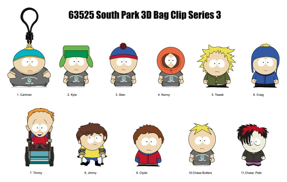 South Park 3D PVC Bag Clips Series 3 Display (24) [2]