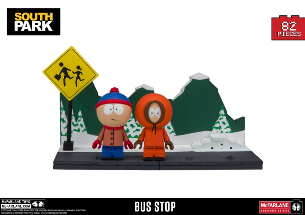 South Park - Stan & Kenny Bus Stop Construction Set [2]
