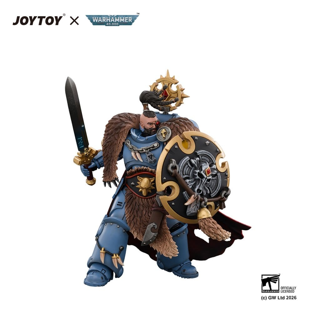 Space Marine Action Figure Space Wolves Wolf Guard Battle Leader 12 cm [2]