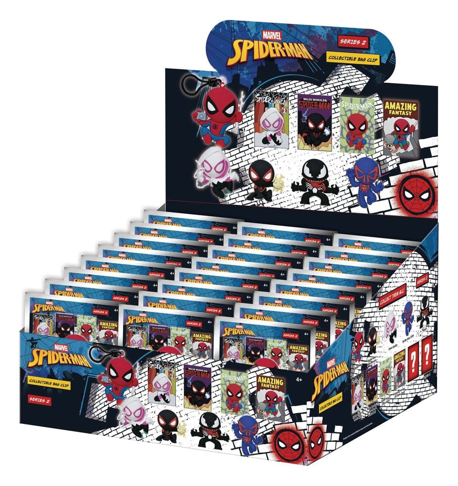 Spider-Man Classic 3D PVC Bag Clips Series 2 Display (24) [3]