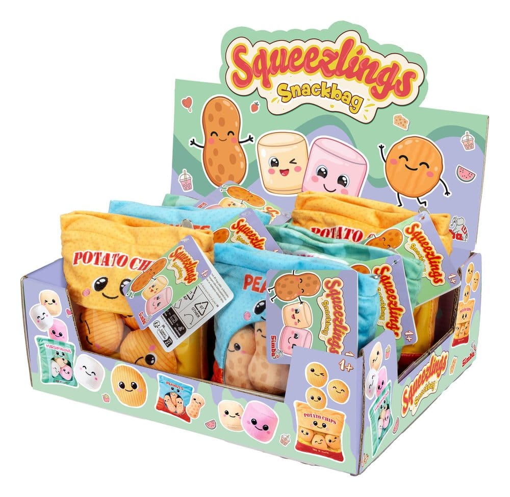 Squeezlings Plush Figure Snackbag 3-Pack Display (6) [8]