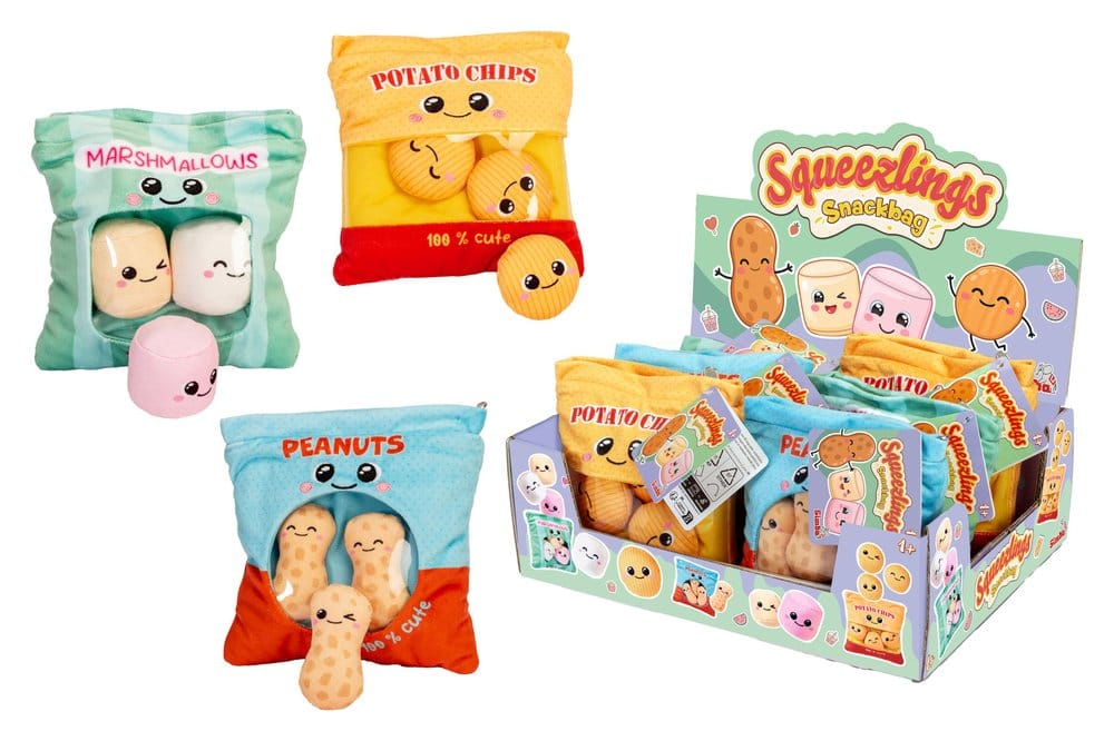 Squeezlings Plush Figure Snackbag 3-Pack Display (6) [7]