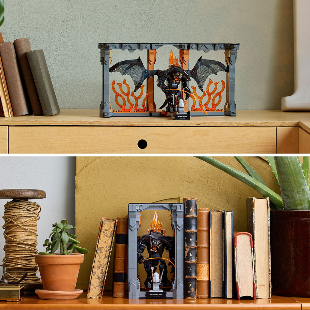 LEGO Icons Stapanul Inelelor Diorama pentru biblioteca cu un Balrog 10367 [10]