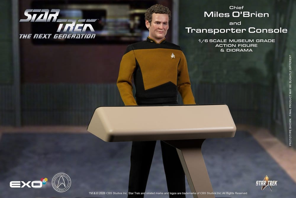 Star Trek: The Next Generation Action Figure 1/6 Chief Miles O'Brien with Transporter Console 30 cm [8]