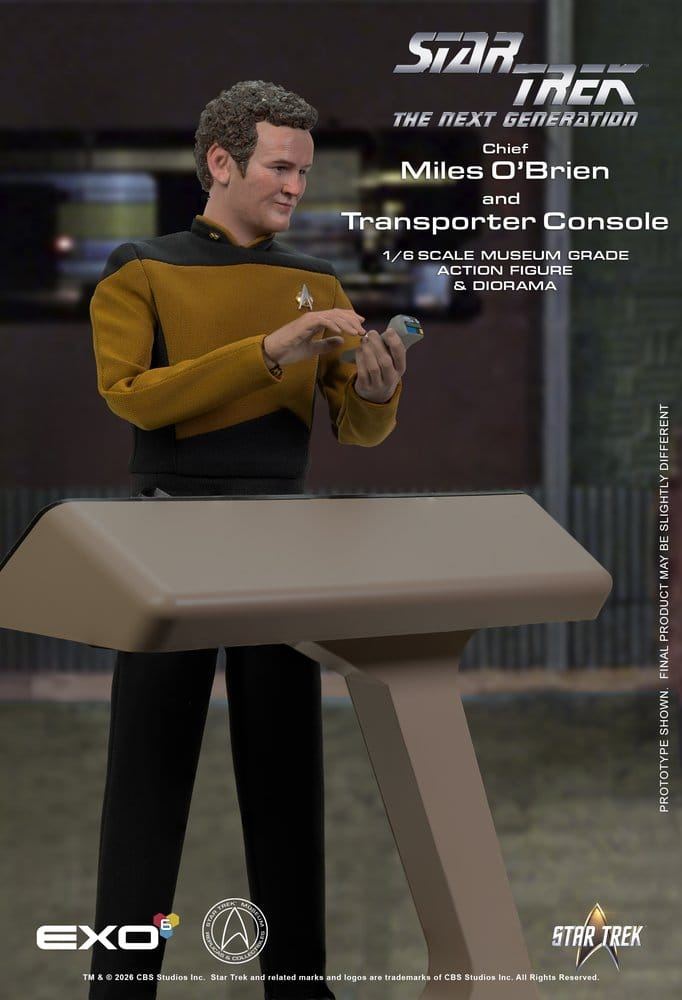 Star Trek: The Next Generation Action Figure 1/6 Chief Miles O'Brien with Transporter Console 30 cm [10]
