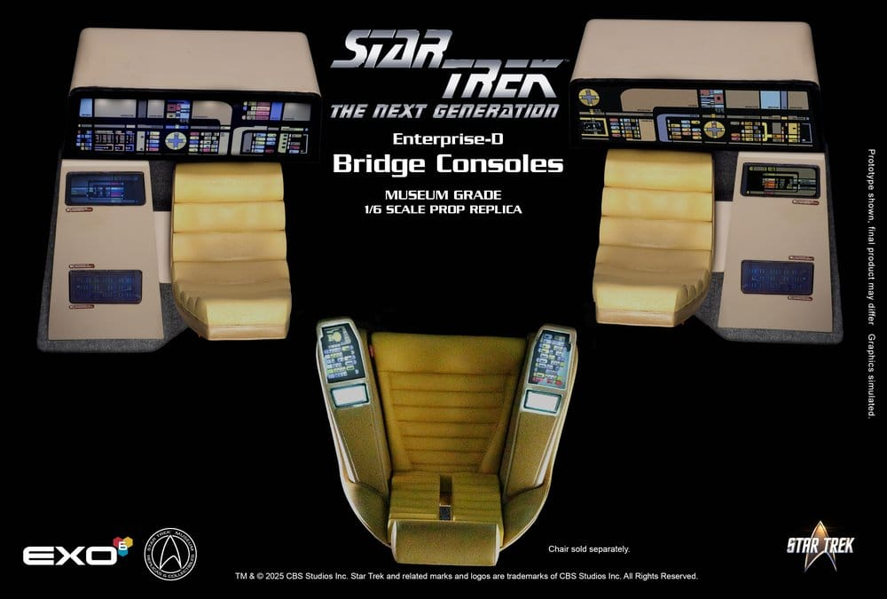 Star Trek: The Next Generation Replica 1/6 Enterprise-D Bridge Consoles Set [2]
