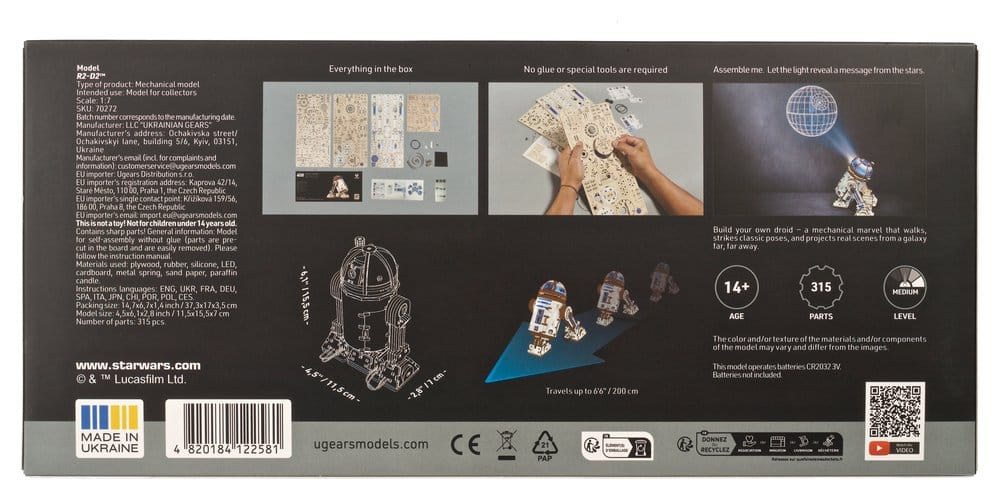 Star Wars 3D Wooden Puzzle R2-D2 [24]
