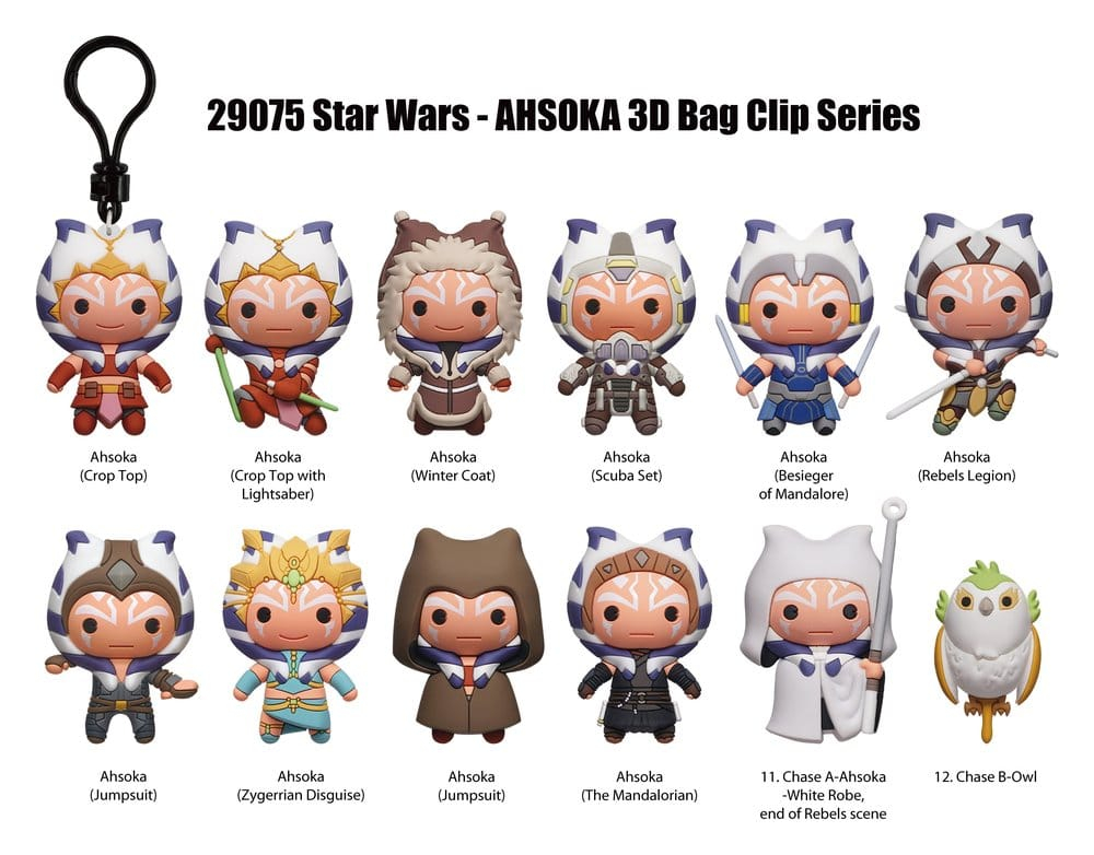 Star Wars Ahsoka 3D PVC Bag Clips Series 1 Blind Bag Display (24) [2]