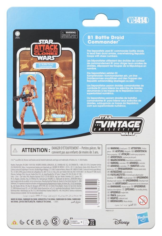 Star Wars Episode II Vintage Collection Action Figure B1 Battle Droid Commander 10 cm [3]