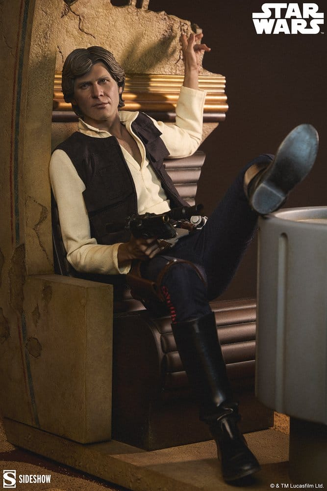 Star Wars Episode IV Mixed Media Premium Format Figure Han Solo: Sorry About the Mess 32 cm [6]