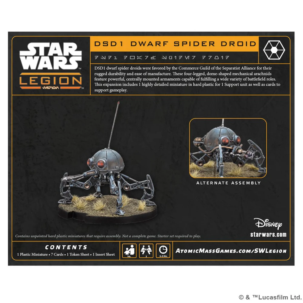 Star Wars Legion - DSD1 Dwarf Spider Droid [3]