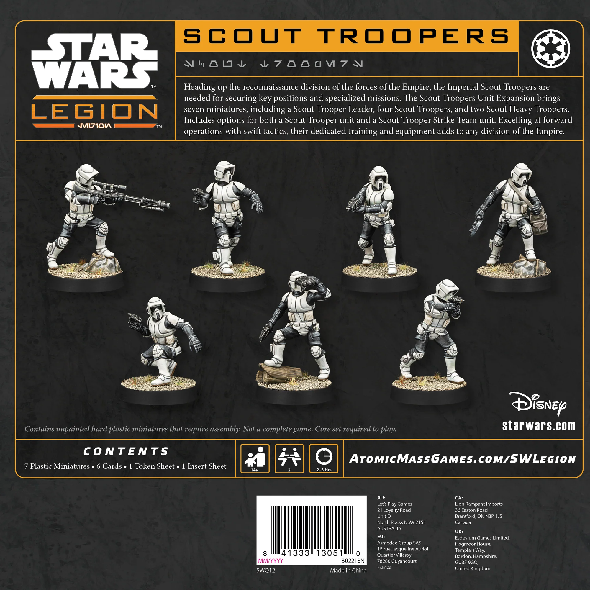 Star Wars: Legion – Imperial Scout Troopers (Extensie de Unitate) [2]