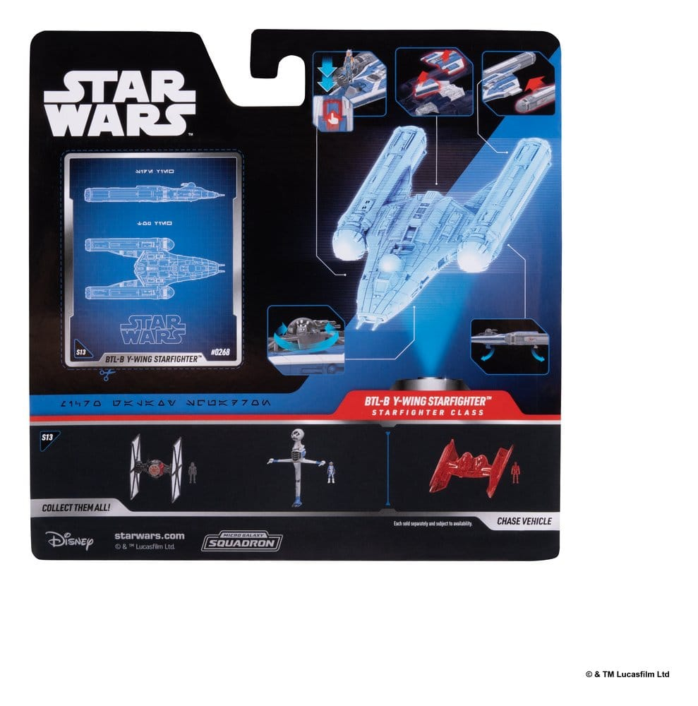 Star Wars Medium Vehicle & Figure set BTL-B Y-wing & Ahsoka & R7-A7 [7]