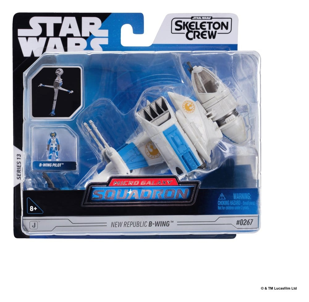 Star Wars Medium Vehicle & Figure set New Republic B-wing & B-Wing Pilot [6]