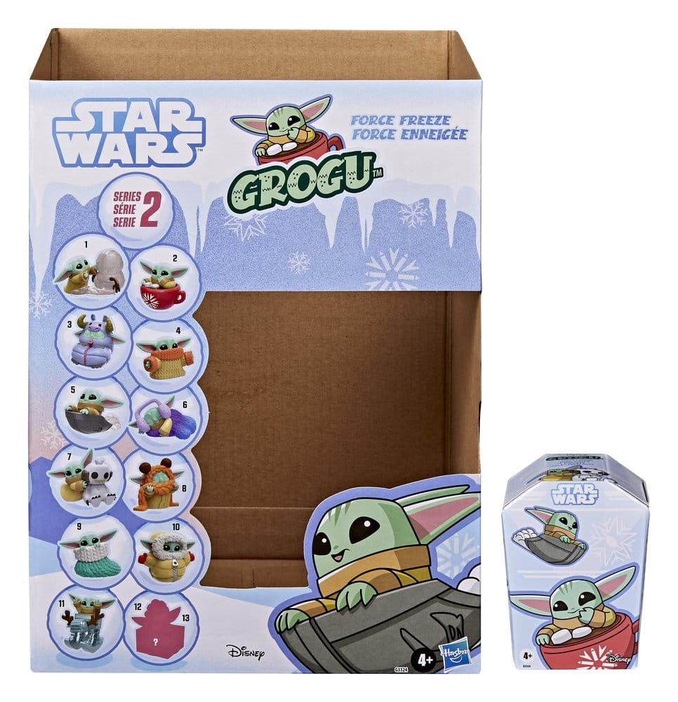 Star Wars Mini Figures 4 cm Grogu Force Freeze Series 2 Blind Box Display (24) [2]