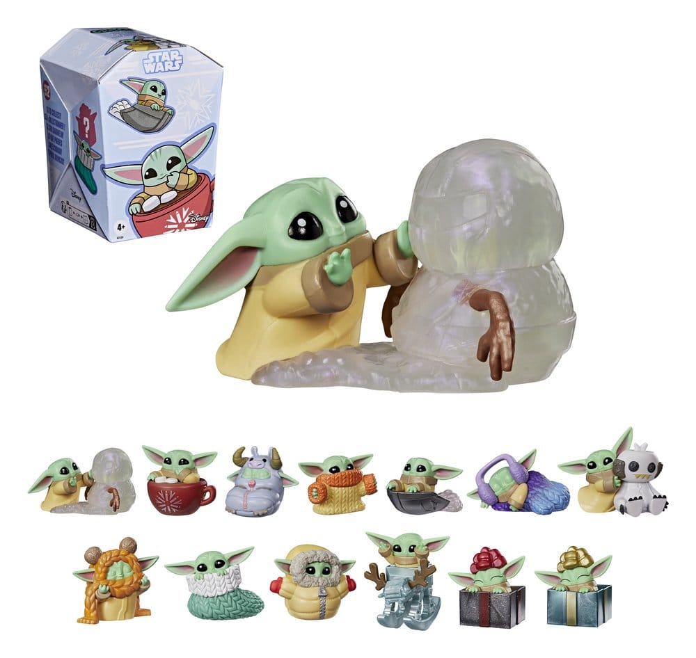 Star Wars Mini Figures 4 cm Grogu Force Freeze Series 2 Blind Box Display (24) [5]