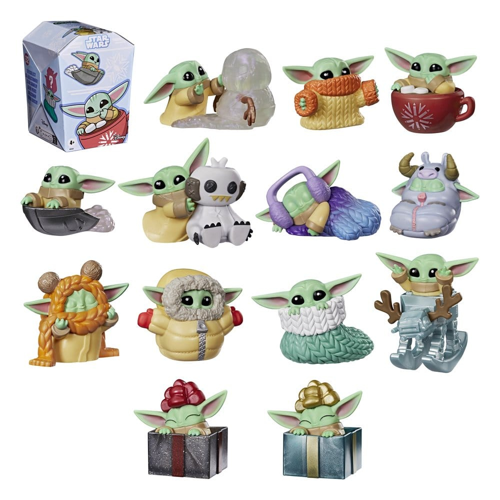 Star Wars Mini Figures 4 cm Grogu Force Freeze Series 2 Blind Box Display (24) [3]