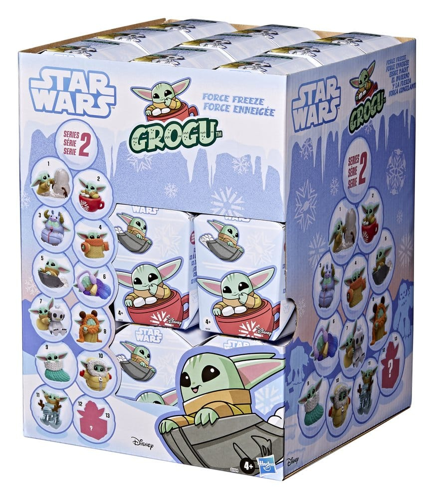 Star Wars Mini Figures 4 cm Grogu Force Freeze Series 2 Blind Box Display (24) [22]