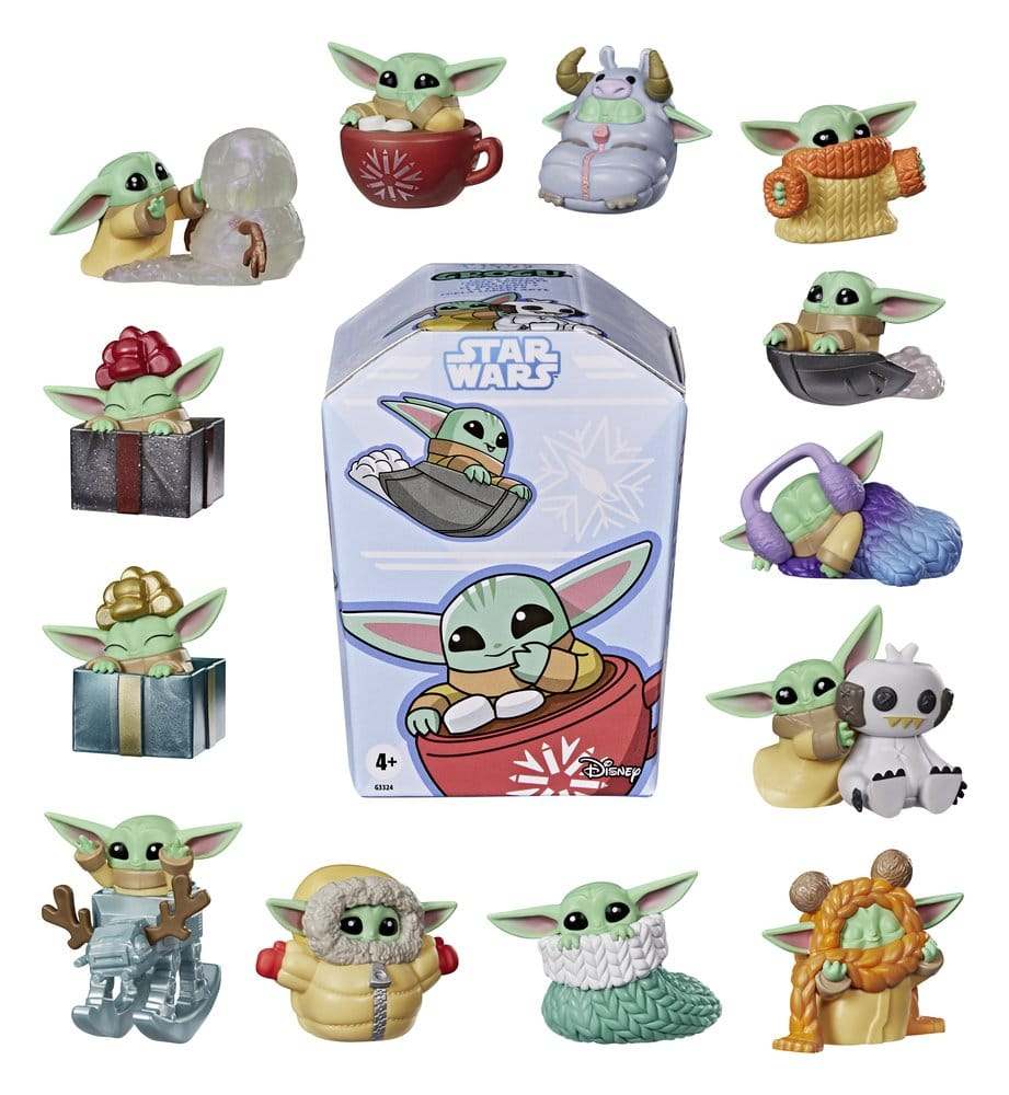 Star Wars Mini Figures 4 cm Grogu Force Freeze Series 2 Blind Box Display (24) [4]