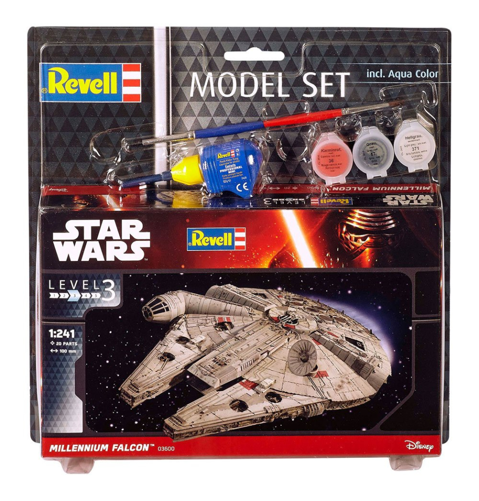 Star Wars Model Kit 1/241 Model Set Millennium Falcon 10 cm [2]