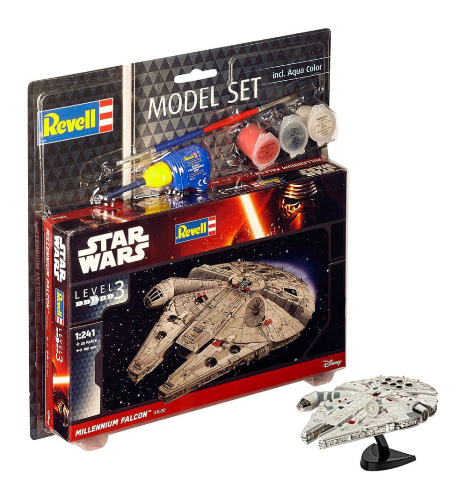 Star Wars Model Kit 1/241 Model Set Millennium Falcon 10 cm [4]