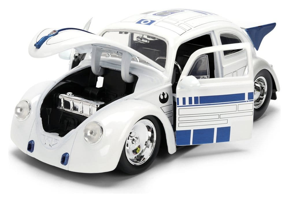 Star Wars R2-D2 VW Drag Beetle 1959 Jada 1:24 + Figurina [3]