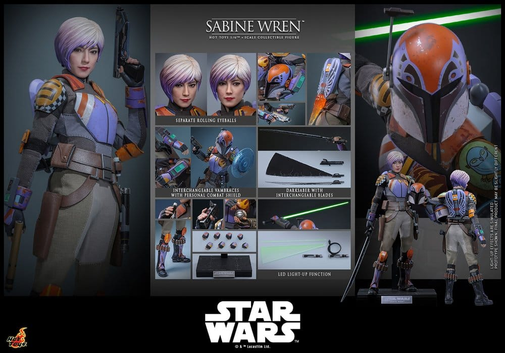 Star Wars: Rebels Television Masterpiece Action Figure 1/6 Sabine Wren 29 cm [16]