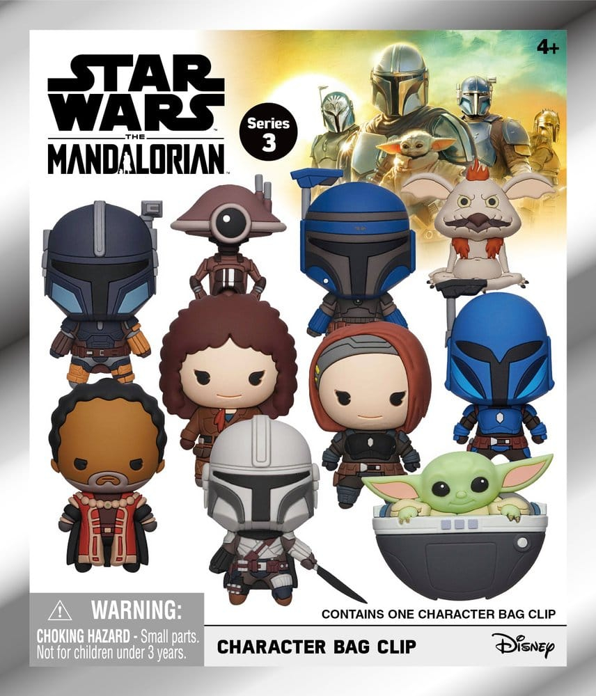 Star Wars The Mandalorian 3D PVC Bag Clips Series 3 Blind Bag Display (24) [2]