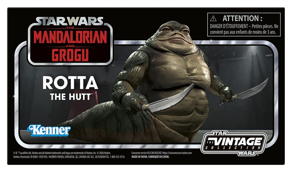 Star Wars: The Mandalorian and Grogu Vintage Collection Action Figure Rotta the Hutt 10 cm [10]