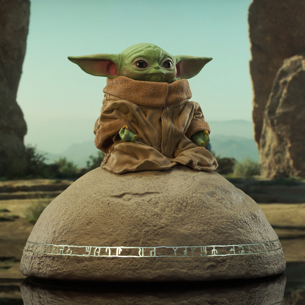 Star Wars: The Mandalorian Grogu On Seeing Stone 1/6 Scale Milestones Statue [3]